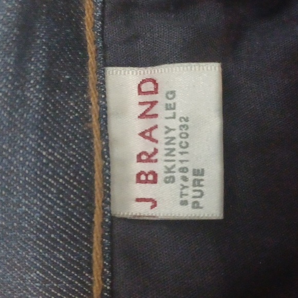 J Brand Skinny Leg Mid-Rise Pants Blue Jeans size 25 - Picture 5 of 9